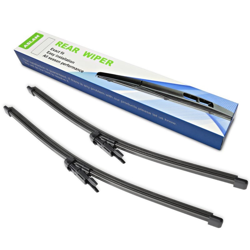 ASLAM Rear Wiper Blade,ASLAM Rear Windshield Wiper Blades Type-E 12I for Original Equipment Replacement,Exact Fit(Pack of 2) - Image 1